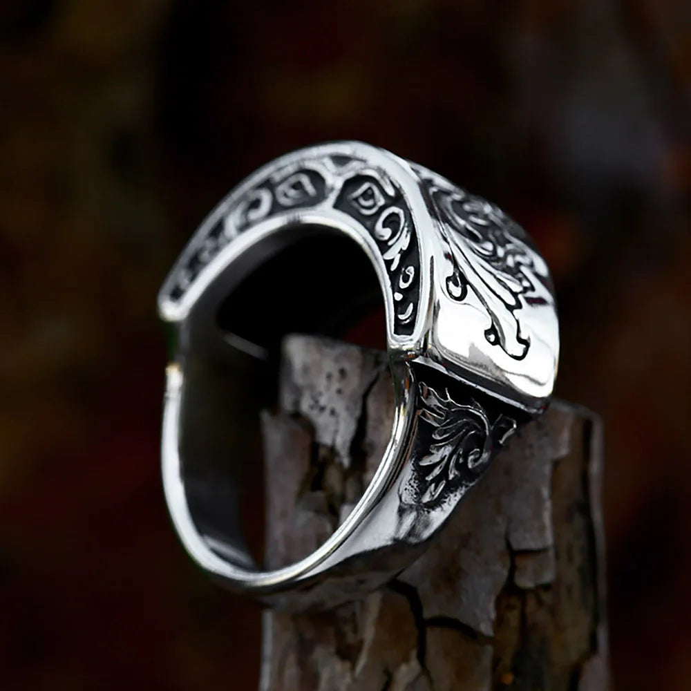 NOIR ORNATE RING